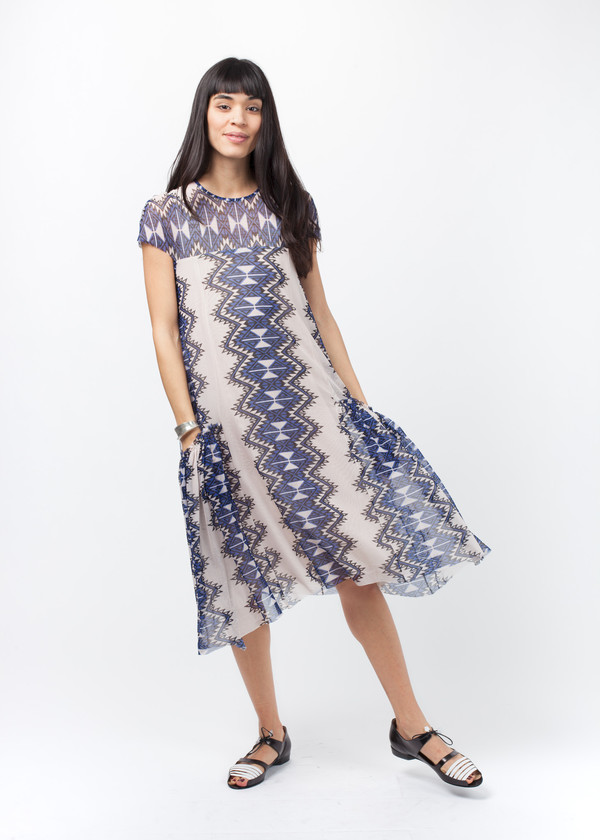 Amelia Toro Printed Tulle Dress Amelia Toro Printed Tulle Dress