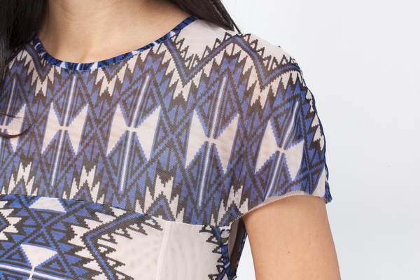 Amelia Toro Printed Tulle Dress Amelia Toro Printed Tulle Dress