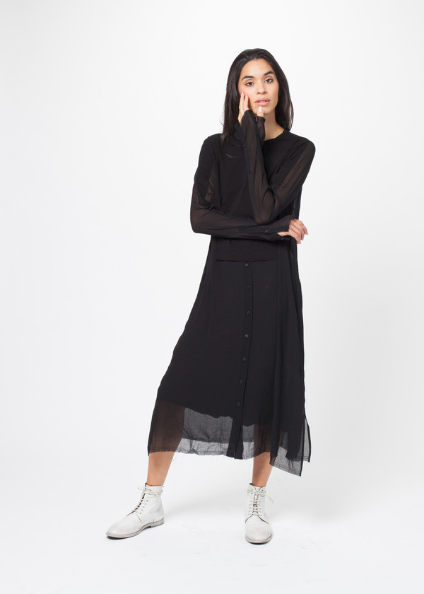 Sheer Button Dress Sheer Button Dress