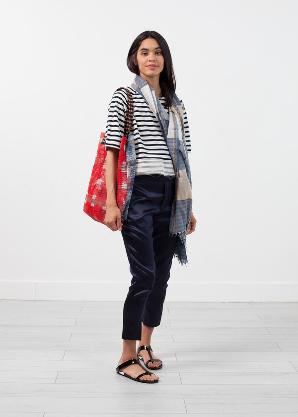 Harvey Faircloth Sleeve Top in Navy Stripe Harvey Faircloth Sleeve Top in Navy Stripe