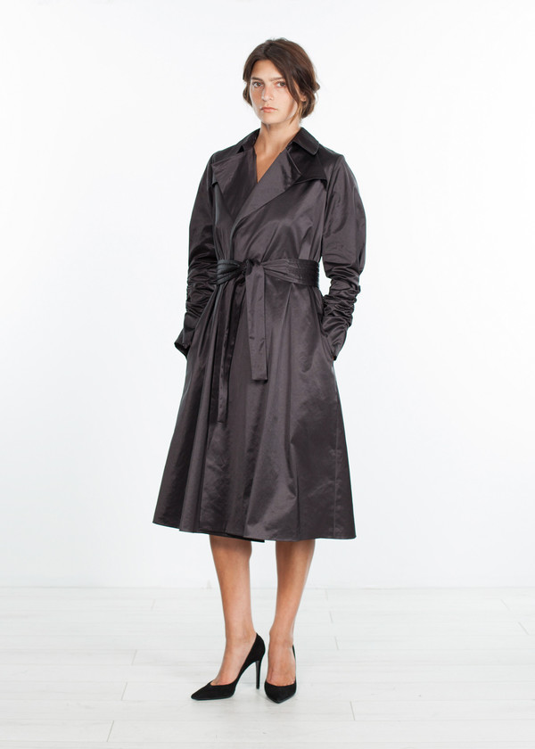 Amelia Toro Trench Coat in Black Amelia Toro Trench Coat in Black