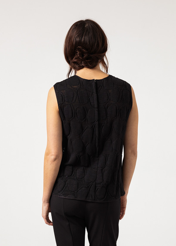 Ter et Bantine Zip Back Circle Blouse Ter et Bantine Zip Back Circle Blouse