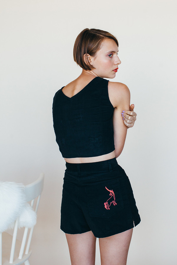 Unicorn Shorts - Black Unicorn Shorts - Black