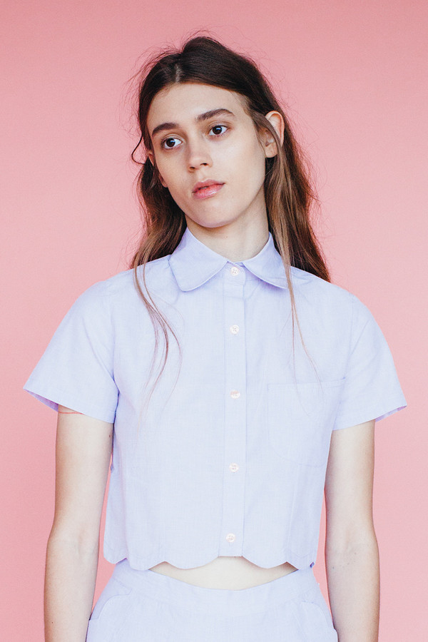 Wave blouse - lavendar Wave blouse - lavendar
