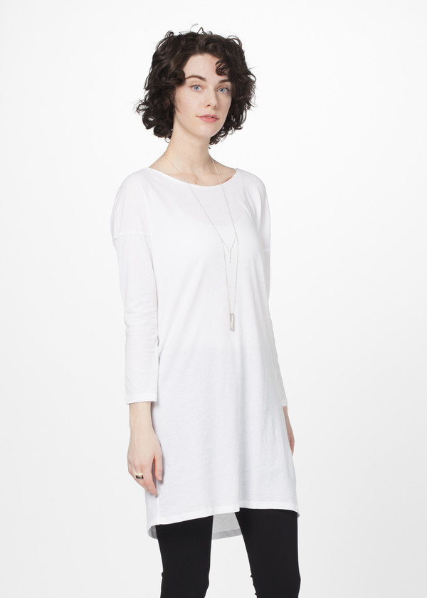 Organic by John Patrick Open Neck Shift Dress Organic by John Patrick Open Neck Shift Dress