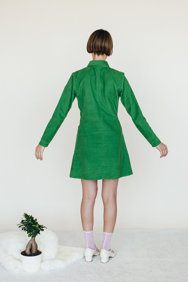 Samantha Pleet Leap Dress - Green Samantha Pleet Leap Dress - Green