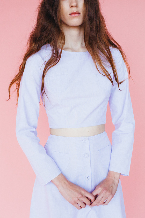 Samantha Pleet Pearl blouse - lavendar Samantha Pleet Pearl blouse - lavendar