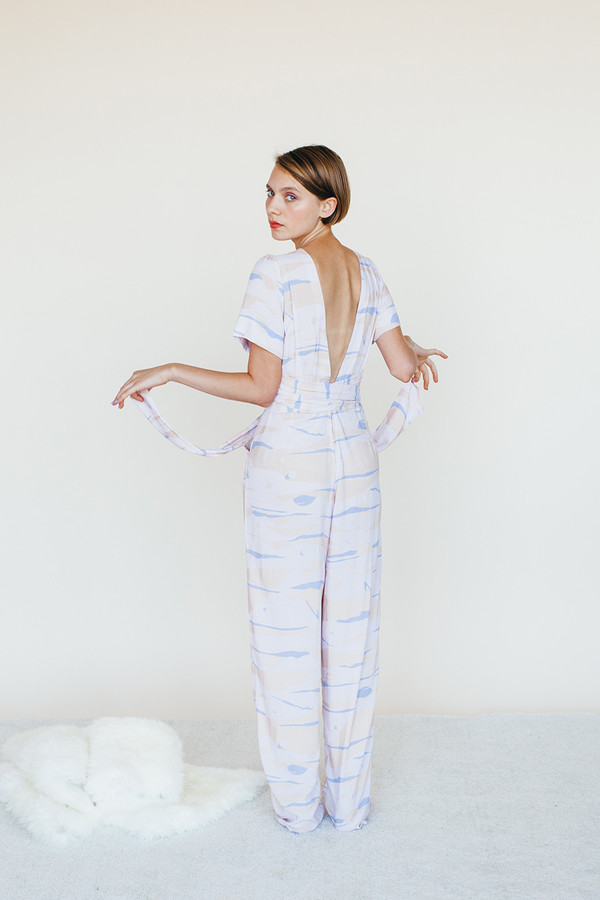 Samantha Pleet Vortex Jumpsuit - Landscape Print Samantha Pleet Vortex Jumpsuit - Landscape Print