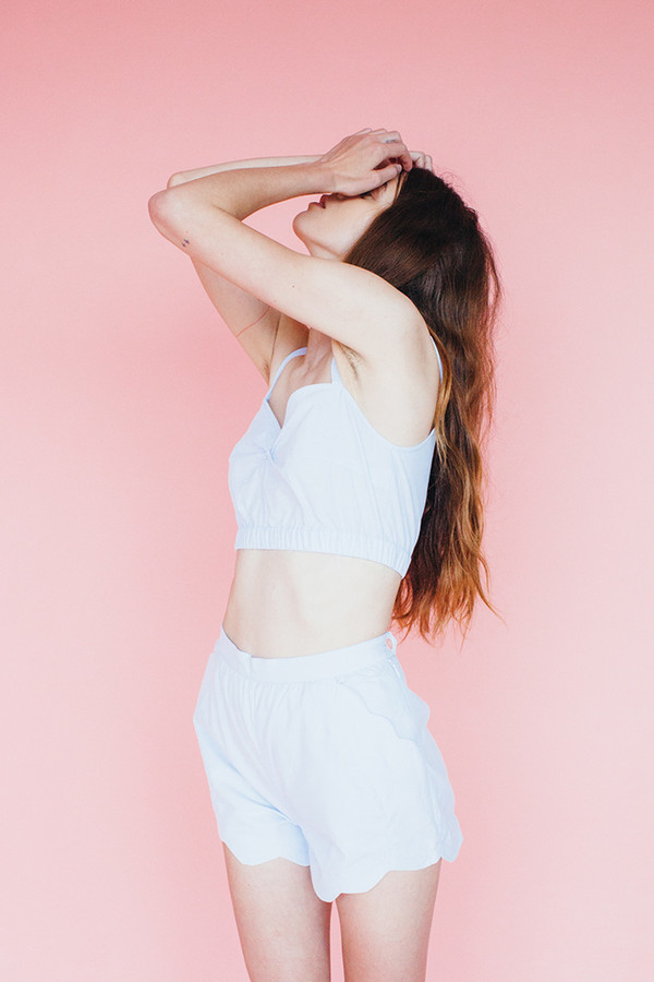 Samantha Pleet Wave shorts - sky Samantha Pleet Wave shorts - sky