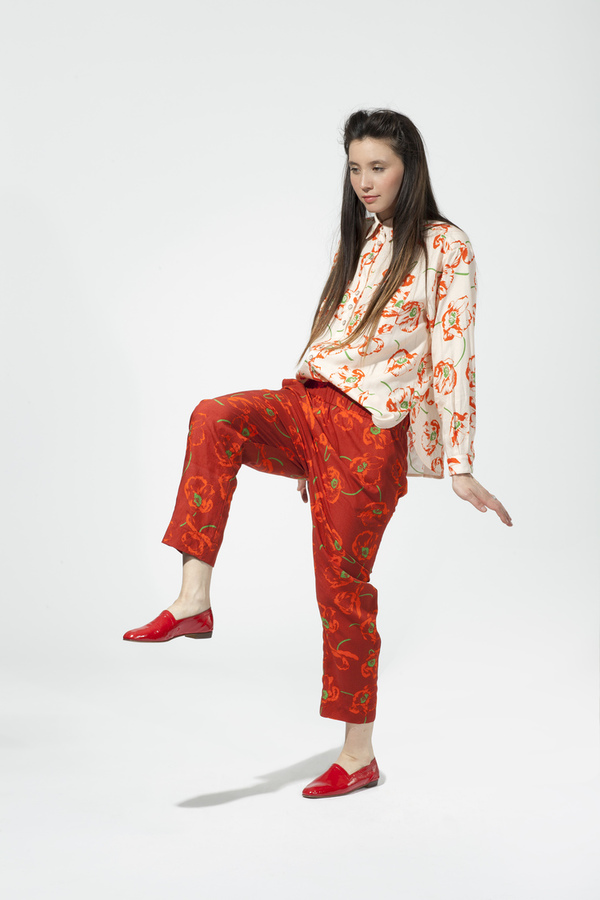 Carleen Big Shirt- Poppy Print Carleen Big Shirt- Poppy Print