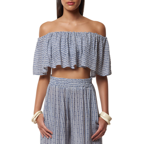 Mara Hoffman RUFFLE CROP TOP Mara Hoffman RUFFLE CROP TOP