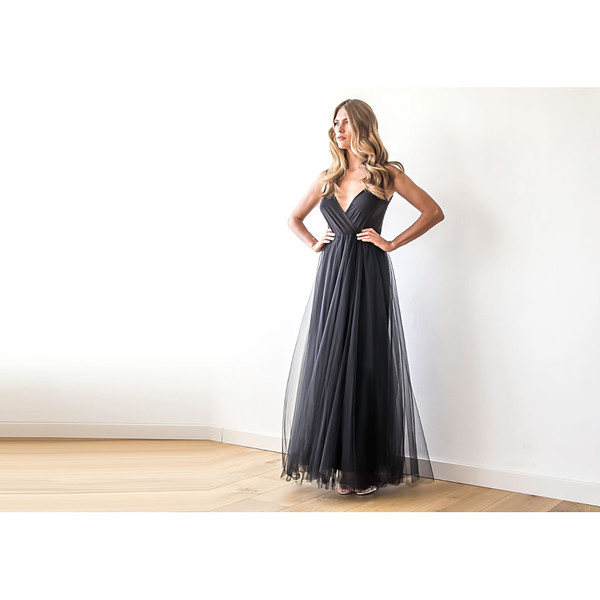 Blush Black Tulle Maxi Dress Blush Black Tulle Maxi Dress