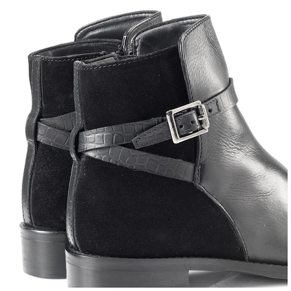 Artemisia Lalita Black Leather Ankle Boots Artemisia Lalita Black Leather Ankle Boots