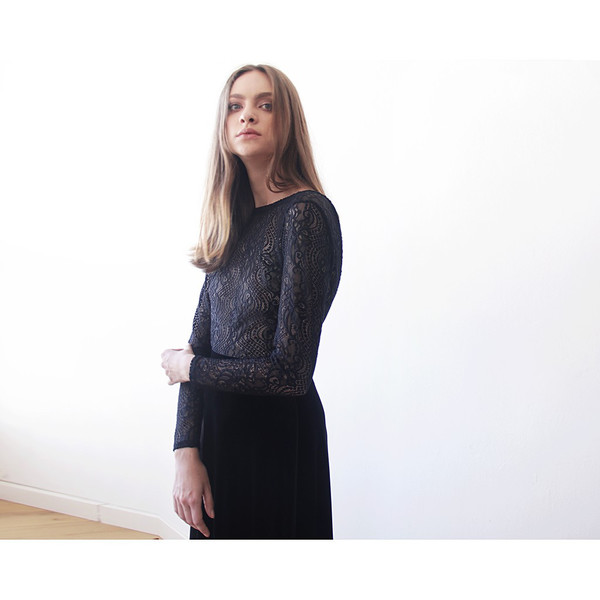 Blush Long Sleeved Lace Top Blush Long Sleeved Lace Top
