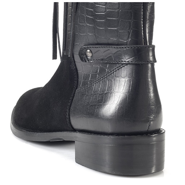 Artemisia Vesta Knee High Black Leather Boots Artemisia Vesta Knee High Black Leather Boots