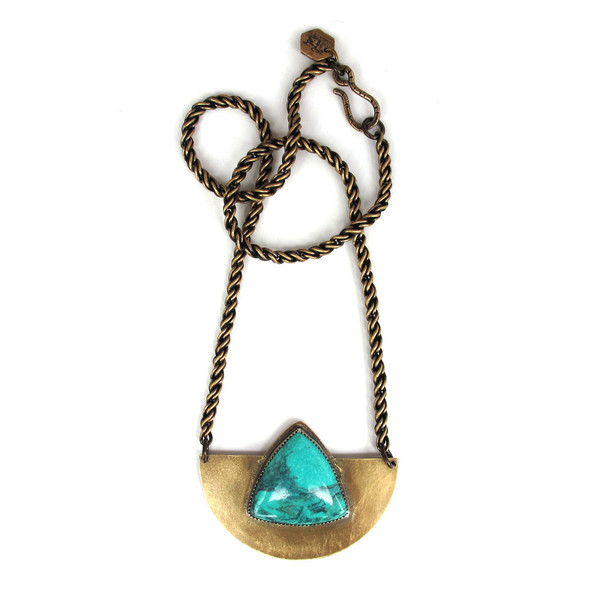 Laurel Hill Arc Necklace with Turquoise Laurel Hill Arc Necklace with Turquoise