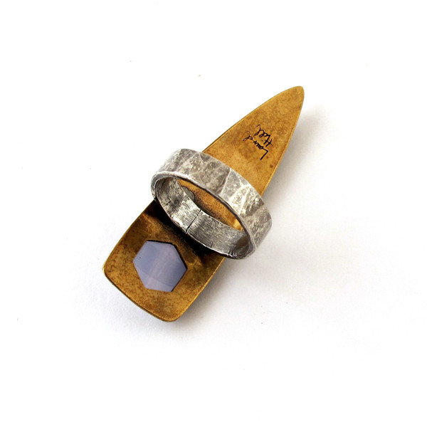 Laurel Hill Blue Agate Dart Ring Laurel Hill Blue Agate Dart Ring