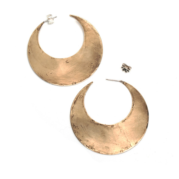 Laurel Hill Crescent Moon Hoops Laurel Hill Crescent Moon Hoops