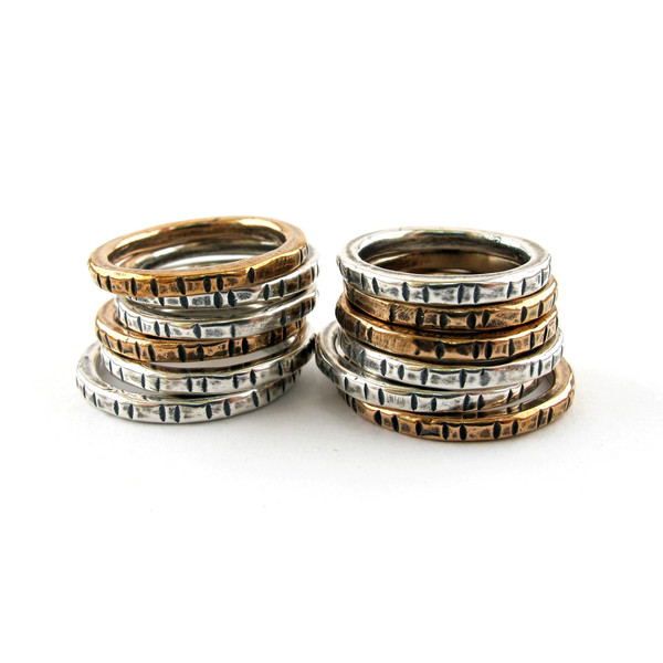 Laurel Hill Notched Stacking Ring Laurel Hill Notched Stacking Ring