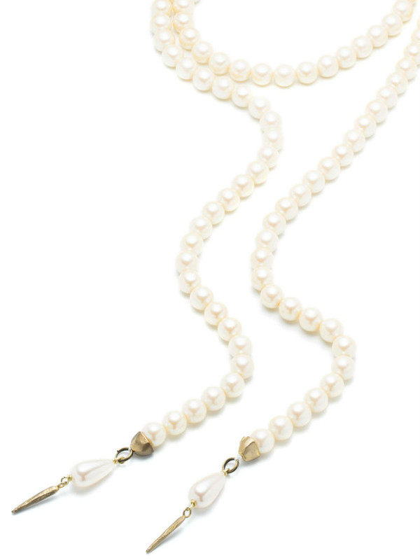 NATALIE FRIGO Small Pearl Lariat NATALIE FRIGO Small Pearl Lariat