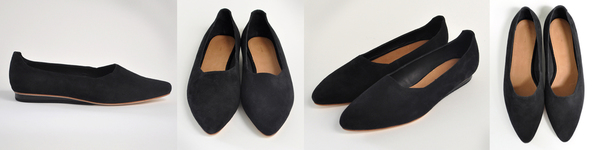 The Palatines Paratus High Vamp Wedge - Black Suede The Palatines Paratus High Vamp Wedge - Black Suede