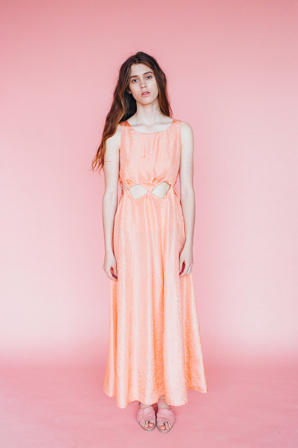 Samantha Pleet Tabernacle Dress - Peach Samantha Pleet Tabernacle Dress - Peach