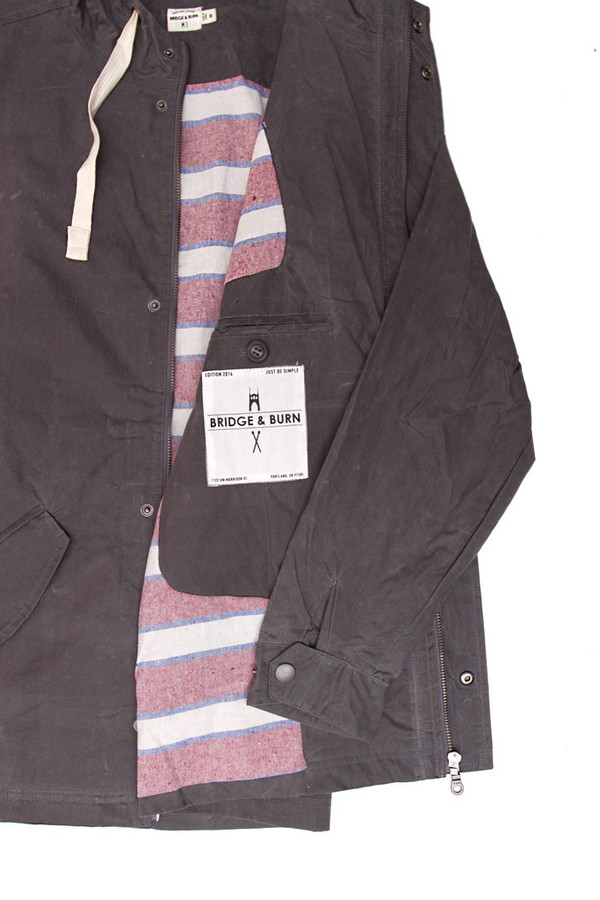 Men's Bridge & Burn Crescent Waxed Cotton Coat Men's Bridge & Burn Crescent Waxed Cotton Coat