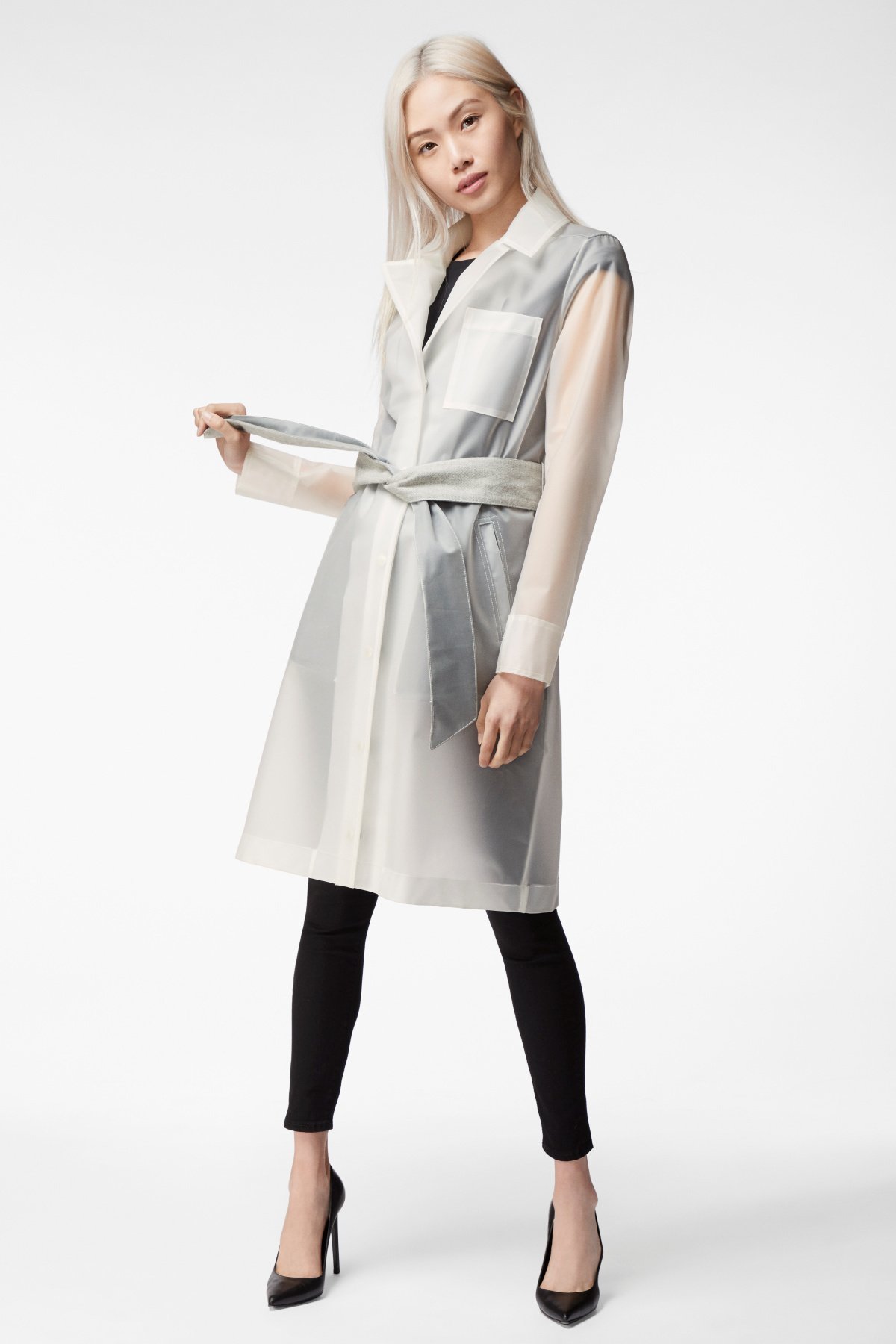 J Brand Marley Trench Coat - Clear 