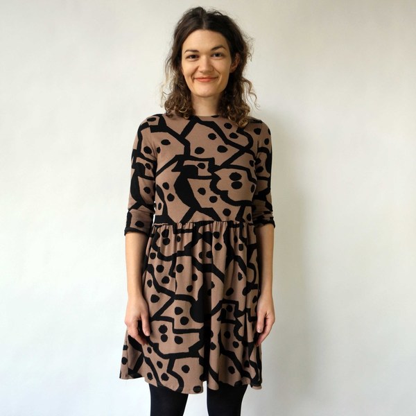 Daphne Dress in Domino Print Daphne Dress in Domino Print