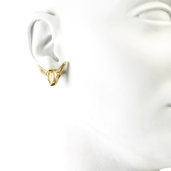 Natalie Frigo Cow Skull Studs Natalie Frigo Cow Skull Studs