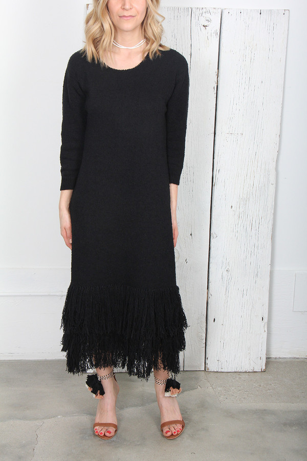 ULLA JOHNSON CARISSA FRINGE DRESS ULLA JOHNSON CARISSA FRINGE DRESS