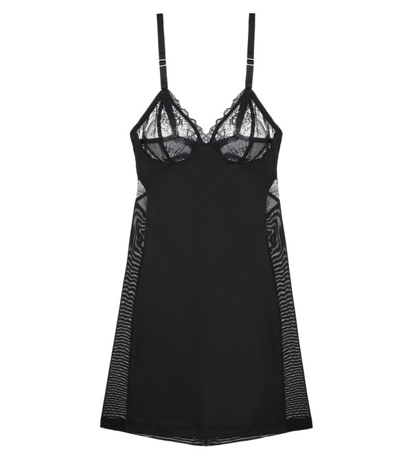 Fortnight Black Ivy Cut-Out Slip Fortnight Black Ivy Cut-Out Slip