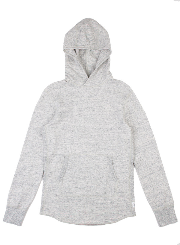Men's Reigning Champ Knit Mesh Jersey Pullover Hoodie Concrete Men's Reigning Champ Knit Mesh Jersey Pullover Hoodie Concrete