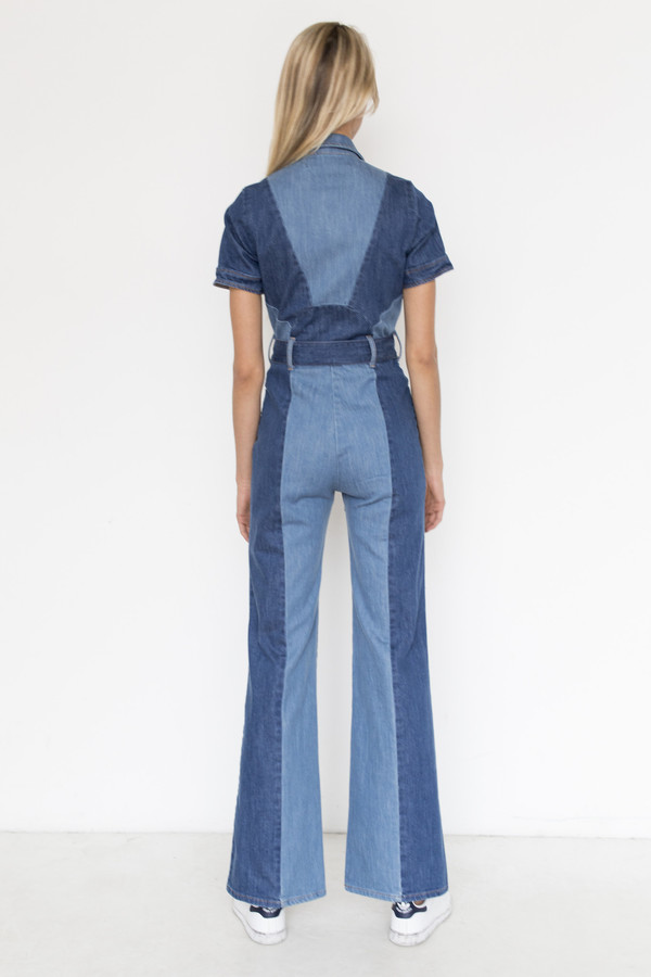 Stoned Immaculate Denim Blue Jean Baby Jumpsuit Stoned Immaculate Denim Blue Jean Baby Jumpsuit