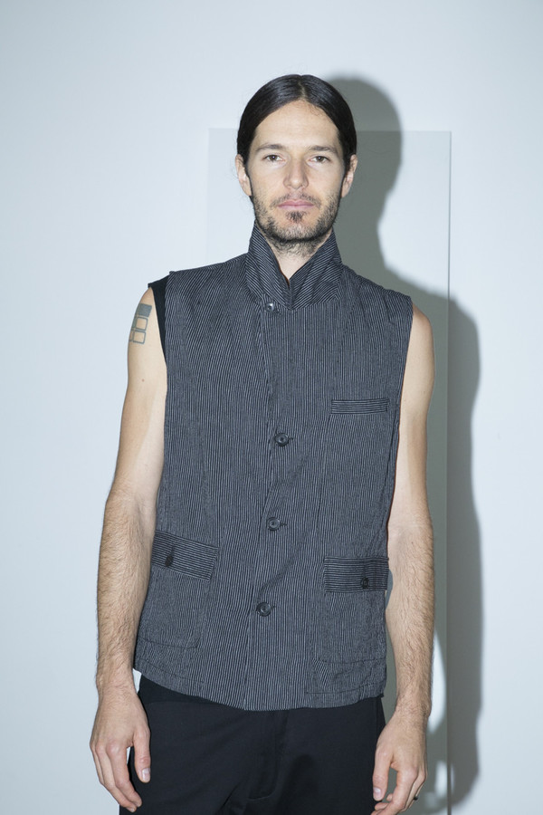Men's Khadi & Co Striped Collared Waistcoat Men's Khadi & Co Striped Collared Waistcoat