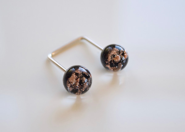Piece A Conviction: Black Aventurine Glass Ring Piece A Conviction: Black Aventurine Glass Ring