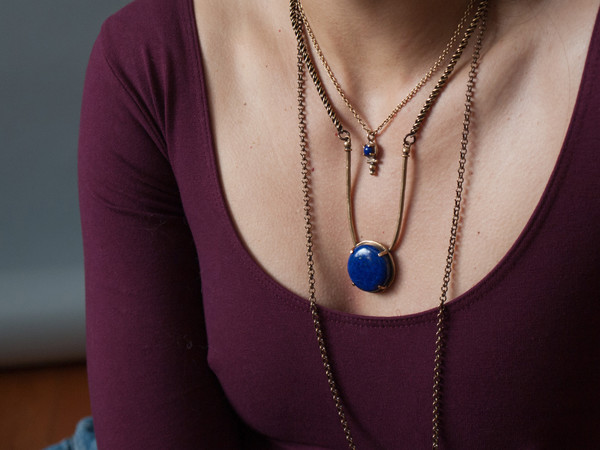 Laurel Hill Jewelry Amla Necklace // lapis Laurel Hill Jewelry Amla Necklace // lapis