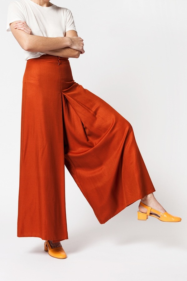 Kaarem Wind Lantern Pant - regale red orange Kaarem Wind Lantern Pant - regale red orange