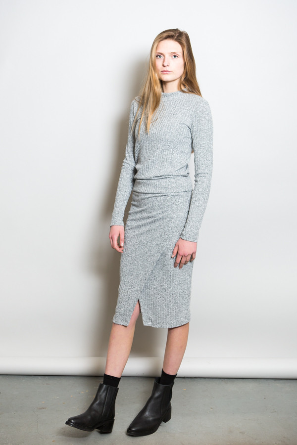 Just Female Picnic Skirt Snow Melange Just Female Picnic Skirt Snow Melange