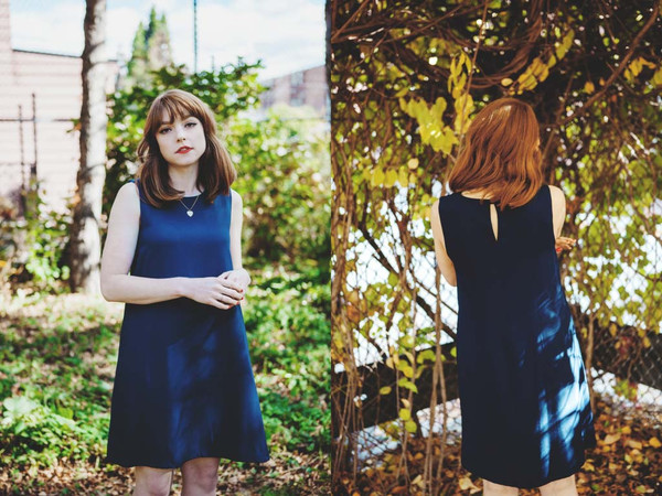 Birds of North America Trumpeter Dress (Navy) Birds of North America Trumpeter Dress (Navy)