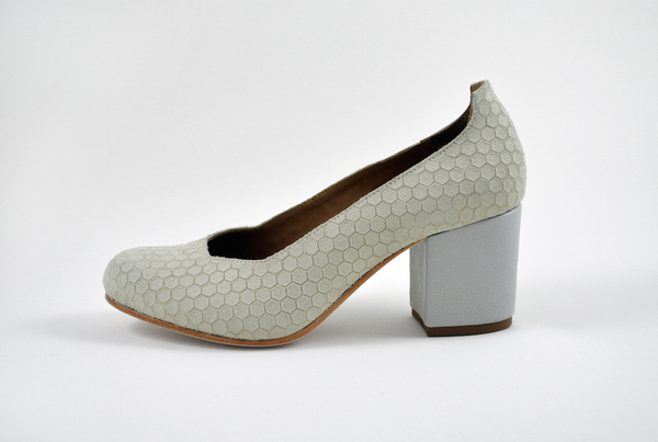 The Palatines Saturo Pump - beige hex leather The Palatines Saturo Pump - beige hex leather