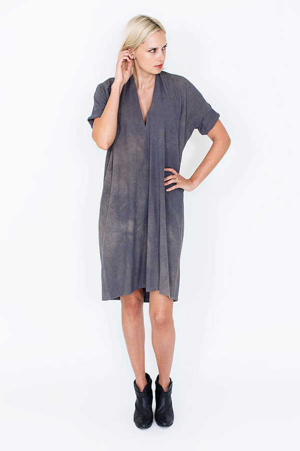 Miranda Bennett Muse Dress | Silk Noil in Coal Miranda Bennett Muse Dress | Silk Noil in Coal