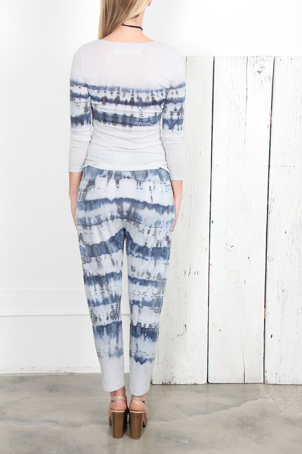 RAQUEL ALLEGRA BLUE TIE DYE EASY PANT RAQUEL ALLEGRA BLUE TIE DYE EASY PANT
