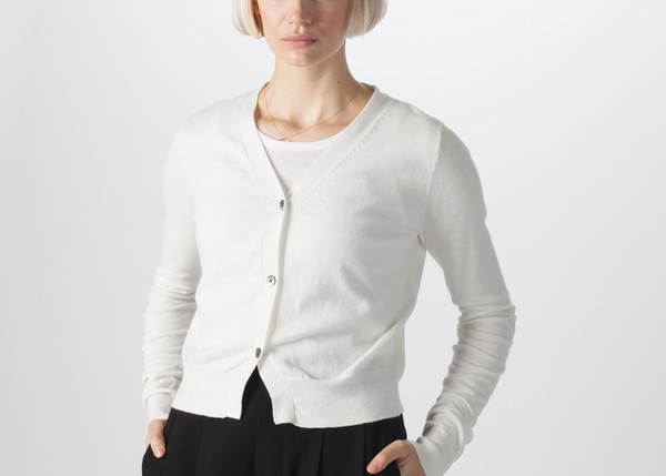 Organic by John Patrick Three Button Cardigan Organic by John Patrick Three Button Cardigan