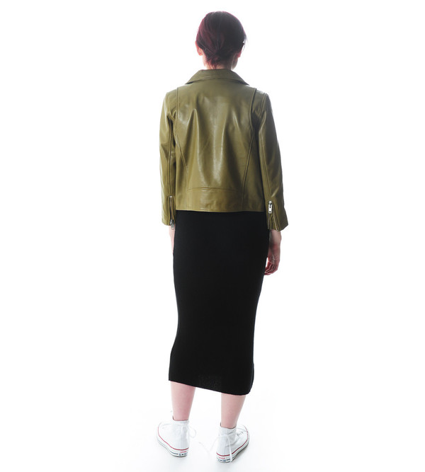 Ganni Brown Passion Bike Jacket Ganni Brown Passion Bike Jacket