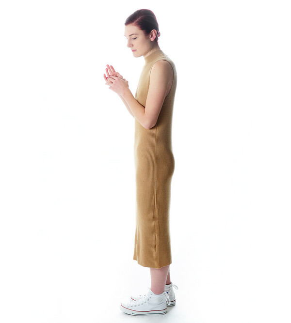 Ryan Roche Camel Cashmere Sweater Dress Ryan Roche Camel Cashmere Sweater Dress
