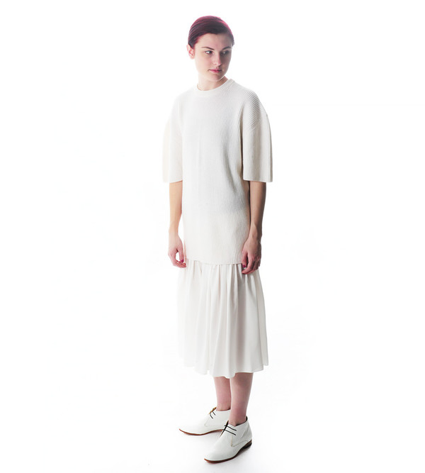 Ryan Roche Cashmere Ribbed Tunic Sweater Ryan Roche Cashmere Ribbed Tunic Sweater