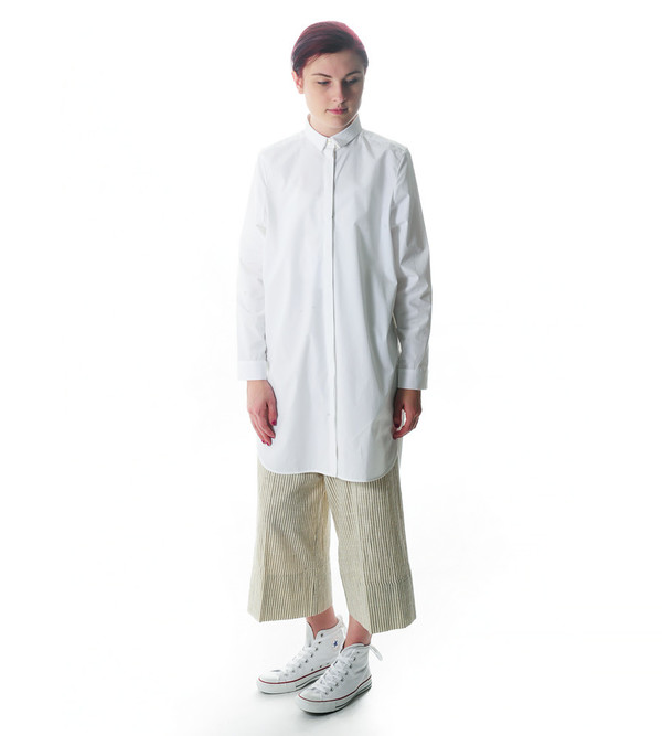 Won Hundred White Kelsey Oversized Shirt Won Hundred White Kelsey Oversized Shirt