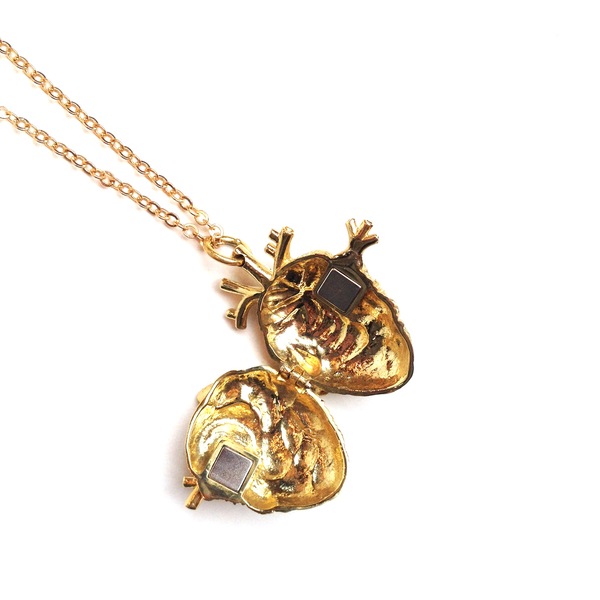 Justine Brooks Anatomical Heart Locket Justine Brooks Anatomical Heart Locket