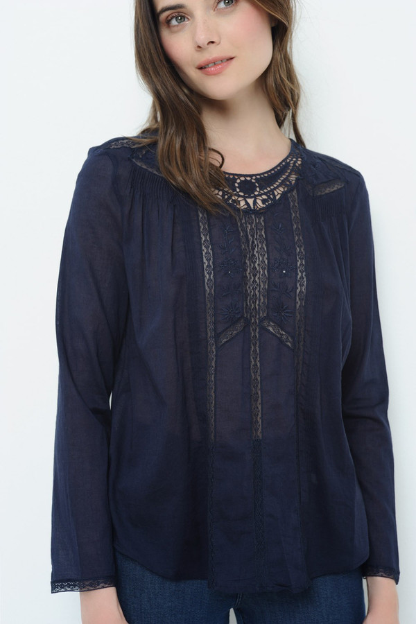 DES PETITS HAUTS IEPI INDIGO BLOUSE DES PETITS HAUTS IEPI INDIGO BLOUSE